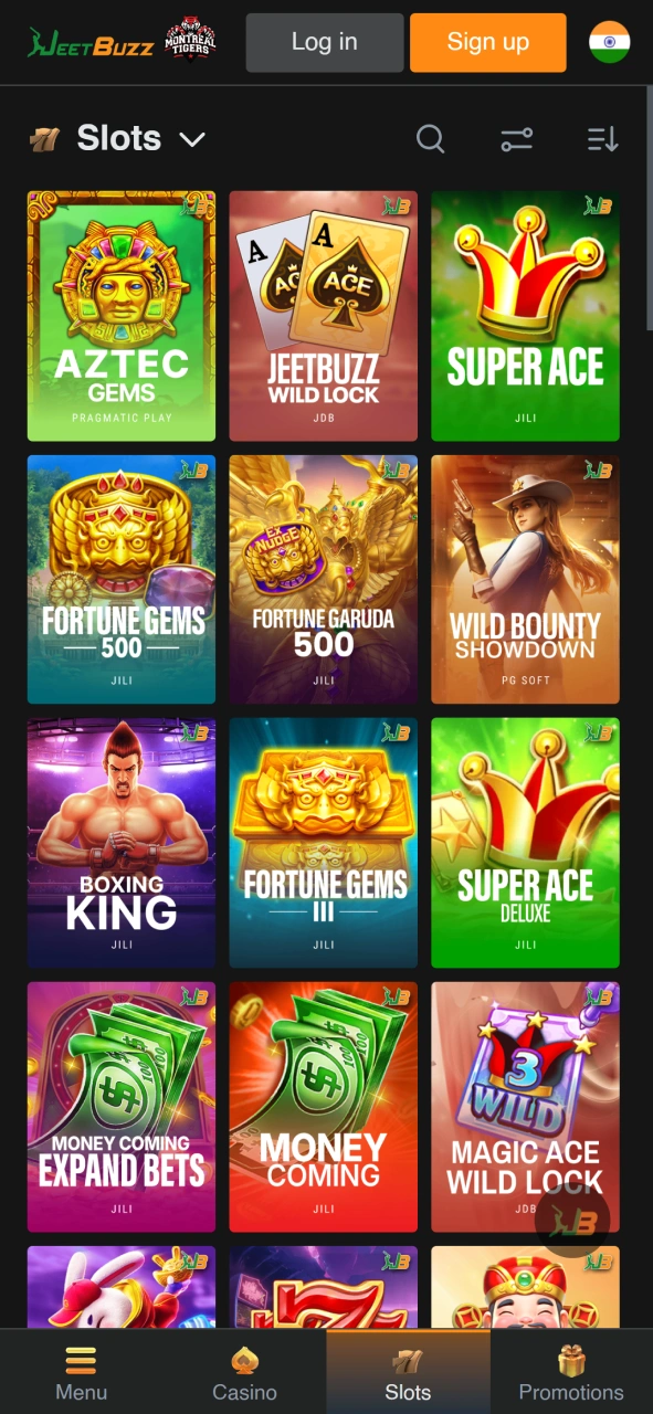 Find new games to play at JeetBuzz app.