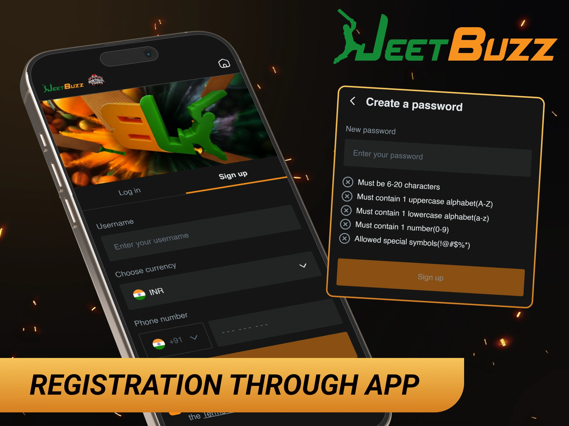 Complete your registration at JeetBuzz app to start playing in minutes.