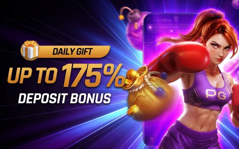 Boost your balance with an up to 175% deposit bonus available at JeetBuzz.