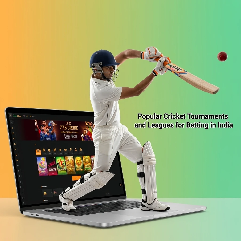 Popular cricket tournaments for betting in India including ICC World Cup, IPL, T20 World Cup, and The Ashes on Jeetbuzz
